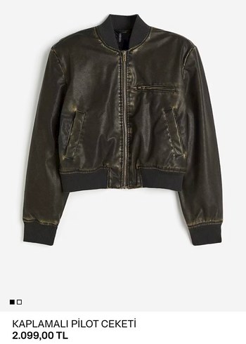 h&m deri ceket