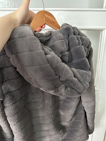 36 Beden gri Renk PELUŞ KÜRK