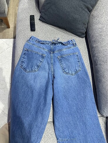 38 Beden mavi Renk KADIN BAGGY FİT PANTOLON