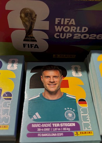 700 Adet Tekrarsiz Sticker World Cup 2026 Panini