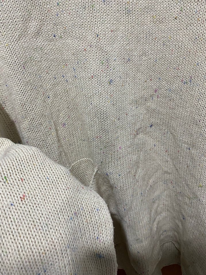 Kadın Bohem Gri Keten Örgü Kazak - Görsel 2