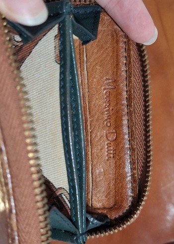 Orjinal Massimo Dutti hakiki deri çanta - Görsel 6