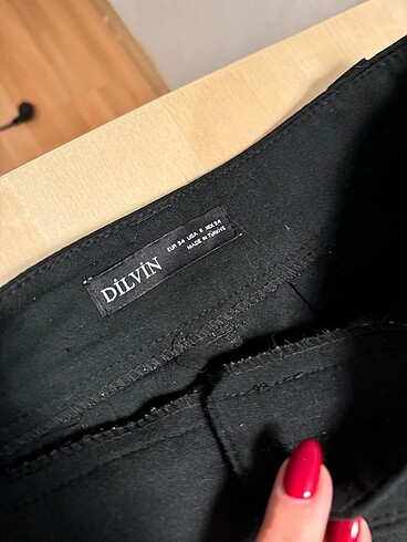 Dilvin Dilvin siyah kumaş pantolon