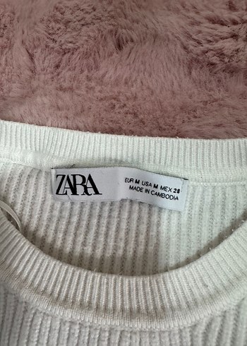 Düğmeli Beyaz Triko Kadın Kazak - Görsel 4