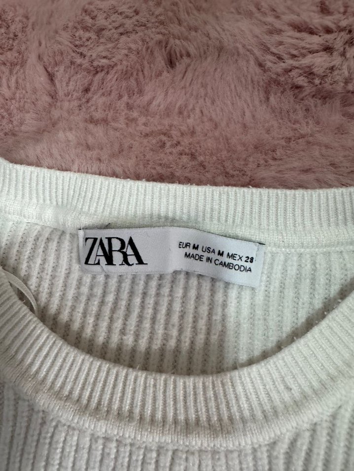 Düğmeli Beyaz Triko Kadın Kazak - Görsel 4