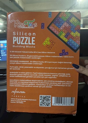 3D Silikon Yapboz Blokları 26 Parça - Görsel 2