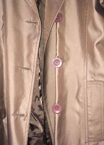 Kahverengi Midi Kadın Trençkot - Görsel 4