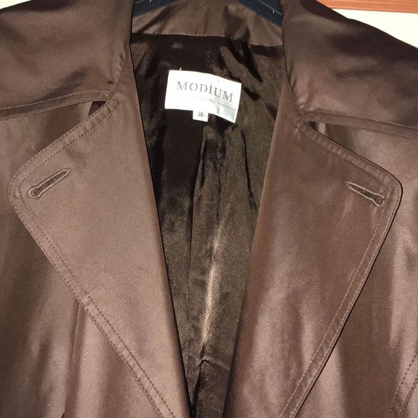 Kahverengi Midi Kadın Trençkot - Görsel 5