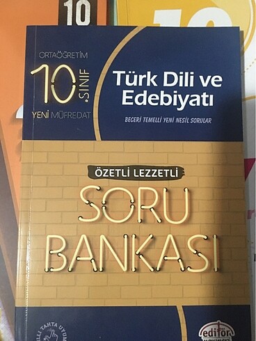 10. SINIF EDEBİYAT BİYOLOJİ KİMYA TEST KİTABI 3LÜ - Görsel 4