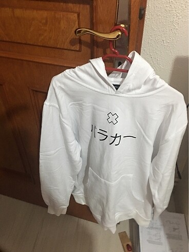 Erkek Sweatshirt baskılı japonca L beden - Görsel 4