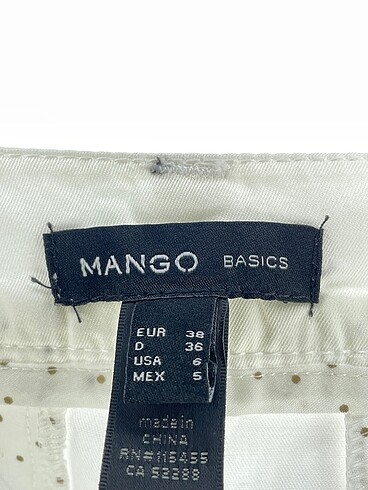 38 Beden beyaz Renk Mango Mini Şort %70 İndirimli.