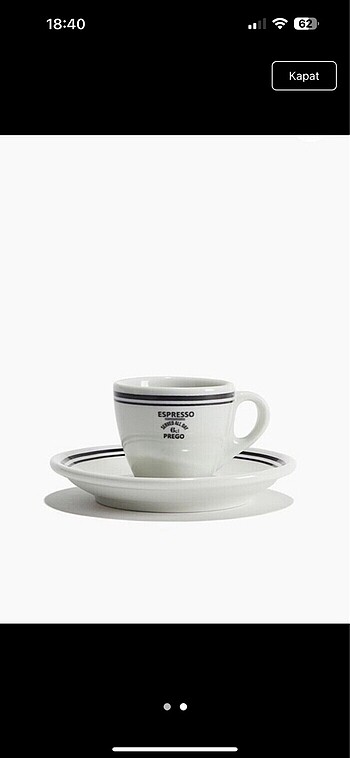 H&M home espresso fincanı