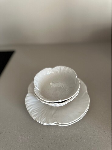  Beden ten rengi Renk H&M home küçük 2 kase ve 2 tabak