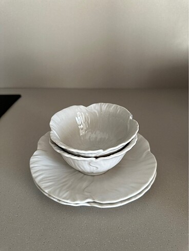 H&M H&M home küçük 2 kase ve 2 tabak