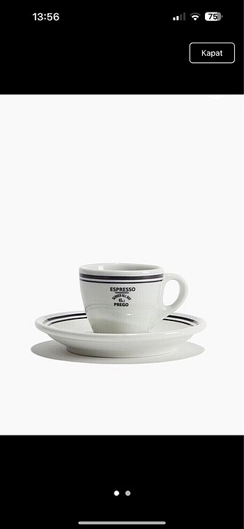 H&M home fincan ve tabağı