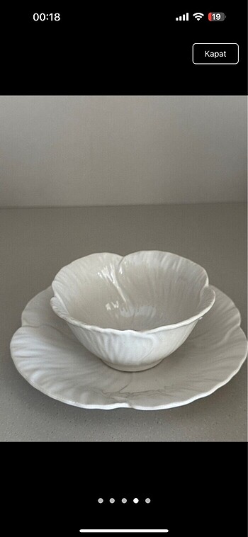  Beden beyaz Renk H&M home kase, tabak 2 take fincan