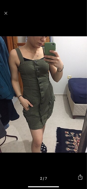 m Beden H&M kot elbise