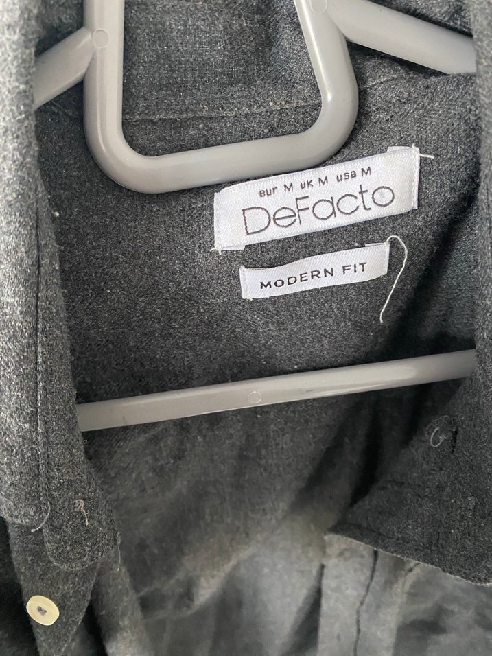 Defacto Gri Erkek Gömlek - Görsel 3