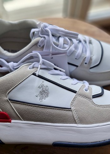 42 Beden beyaz Renk U.S. Polo Assn. Beyaz Erkek Spor Ayakkabı