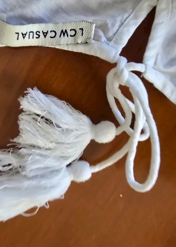 40 Beden beyaz Renk Bohem Nakışlı Beyaz Kadın Kumaş Pantolon ve bluz