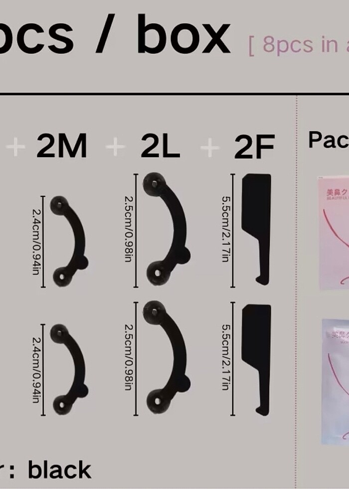 Görünmez burun ucu kaldırma şekillendirme aparatı - Görsel 2