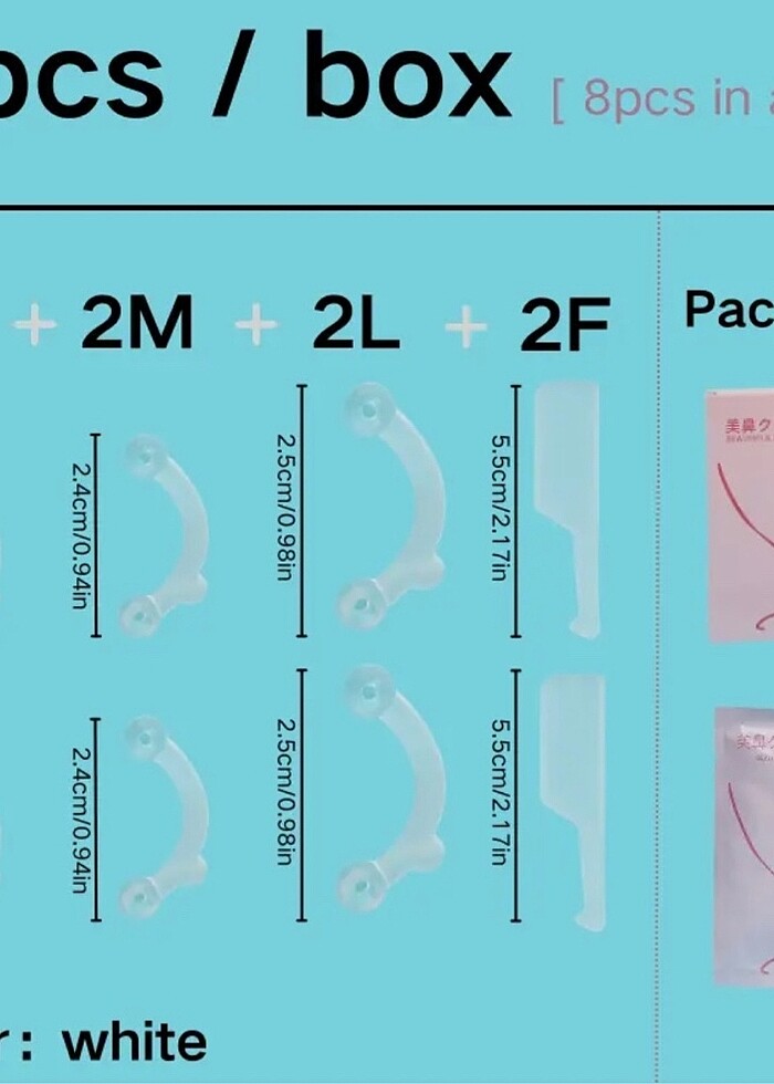 Görünmez şeffaf burun ucu kaldırma aparatı - Görsel 2