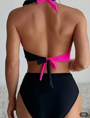 xl Beden siyah Renk 2025 Trend Model Sıfır Bikini Takımı XL BEDEN