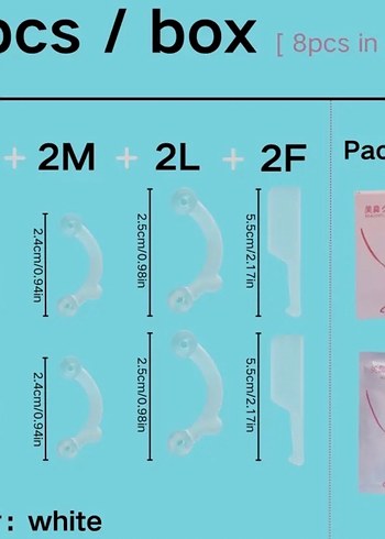 ŞEFFAF GÖRÜNMEZ BURUN KALDIRMA APARATI - Görsel 7