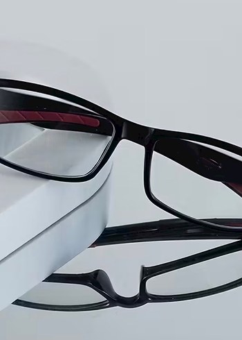 Siyah Minimalist Erkek Gözlüğü - Görsel 6