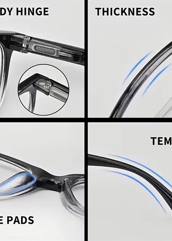 +2 NO YÜKSEK KALİTE ERKEK OKUMA GÖZLÜĞÜ - Görsel 4