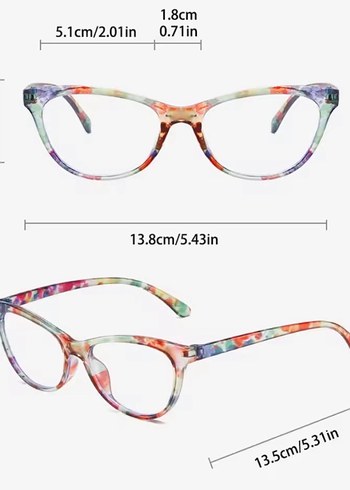 ÇOK ŞIK OVAL DESENLİ BAYAN OKUMA GÖZLÜĞÜ - Görsel 11