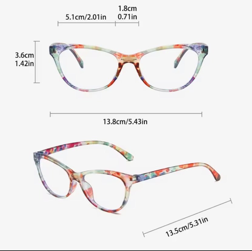 ÇOK ŞIK OVAL DESENLİ BAYAN OKUMA GÖZLÜĞÜ - Görsel 4