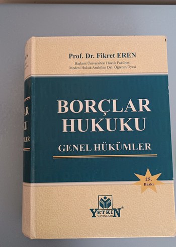 Borçlar Hukuku Genel Hükümler Kitabı