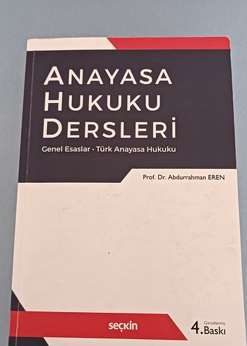 Anayasa Hukuku Dersleri - Prof. Dr. Abdurrahman EREN