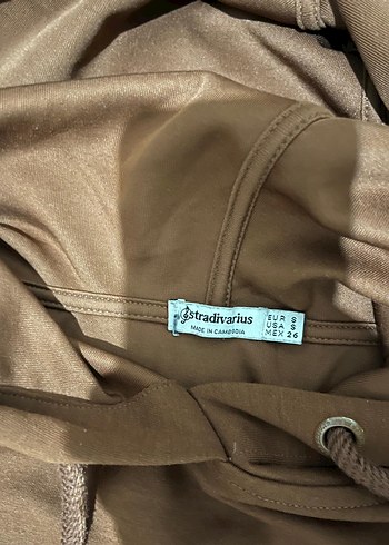 Kahverengi Kapüşonlu Kadın Sweatshirt - Görsel 2