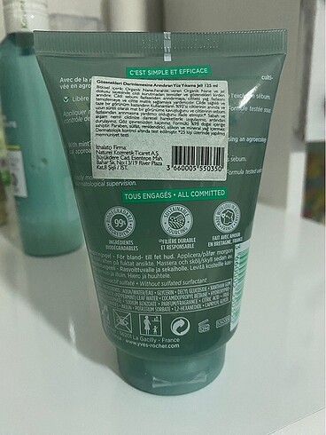 Yves Rocher Gözenekleri Derinemesine Arindiran Yüz Yikama Jeli 125 ml