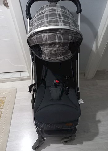 Gri Katlanabilir kabin boy Bebek Arabası - Görsel 5