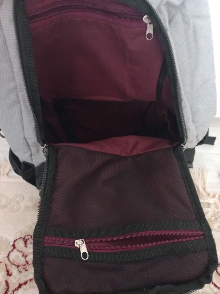 Gri Desenli Bebek Çantası - Görsel 4