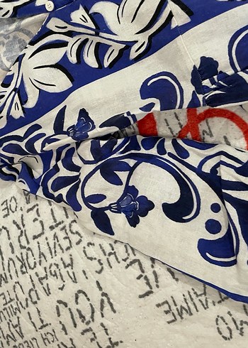 Zara Marka Uzun Desenli Bohem Kadın Elbise - Görsel 3