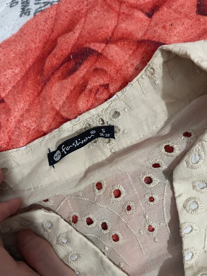 Nakışlı Keten Bohem Mini (Hamile)Tunik Elbise - Görsel 3