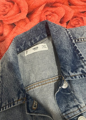 Düğmeli Kolsuz Mavi Denim Ceket - Görsel 2