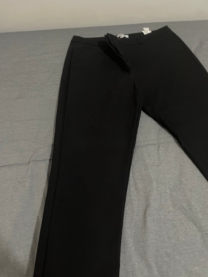 Koton Marka Siyah Kadın Kumaş Pantolon Midi Boy - Görsel 2