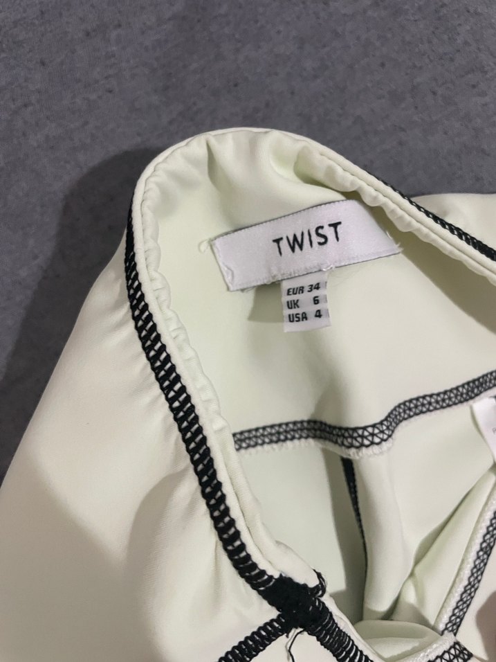 Kadın Beyaz Twist Tayt - Görsel 2