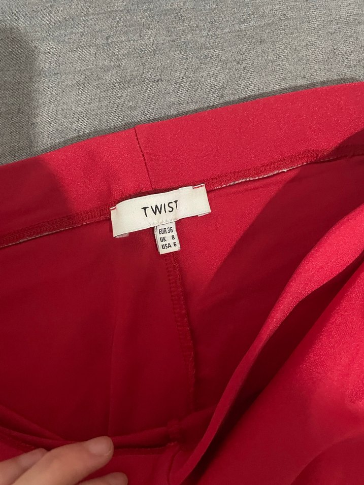 Kırmızı Basic Kadın Spor Tayt Twist Marka - Görsel 2