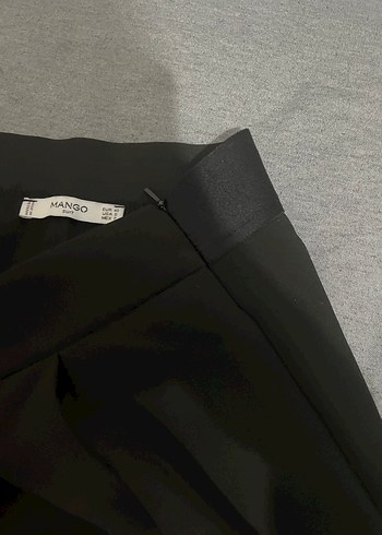 Mango Siyah Kadın Midi Kumaş Pantolon - Görsel 5