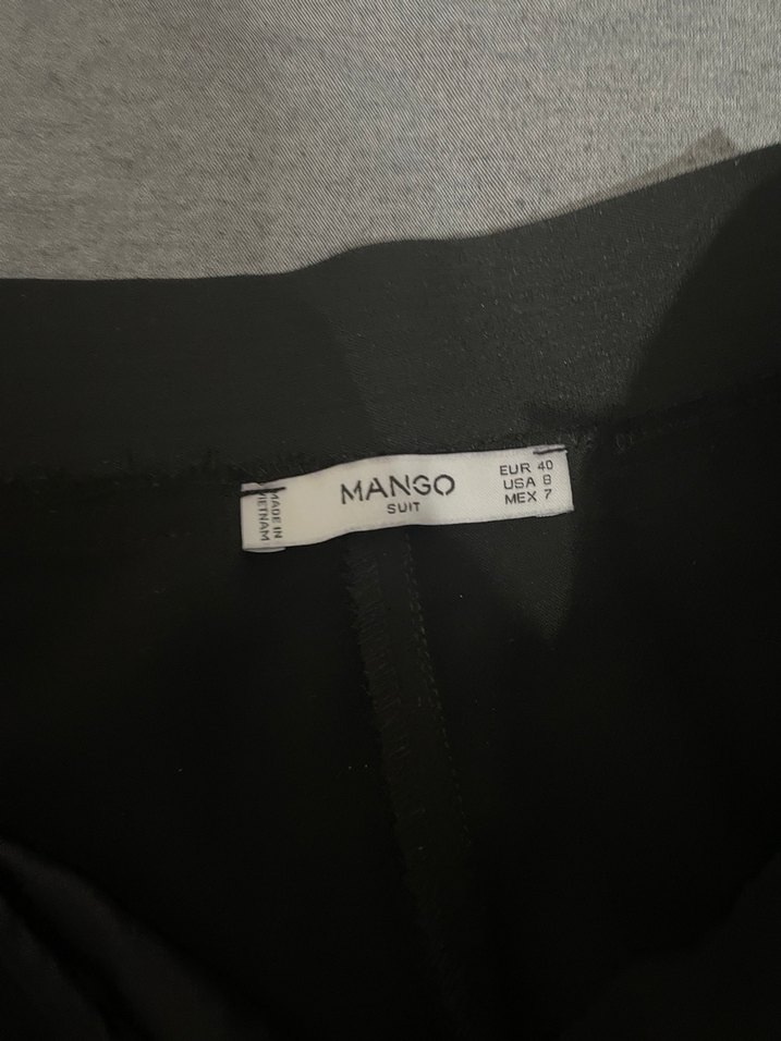 Mango Siyah Kadın Midi Kumaş Pantolon - Görsel 4