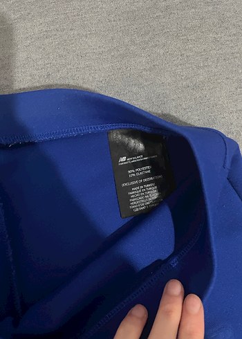 Mavi Dikişli New Balance Marka Kadın Spor Tayt - Görsel 4
