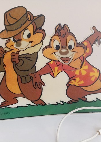 Disney Chip & Chap Gece Lambası 1980 ler. Koleksiyonluk.