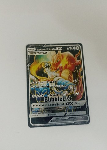 Pokemon Kart Charizard Blastoise GX Tag