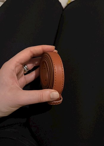 Kahverengi Deri Tokalı Kadın Kemer - Görsel 2